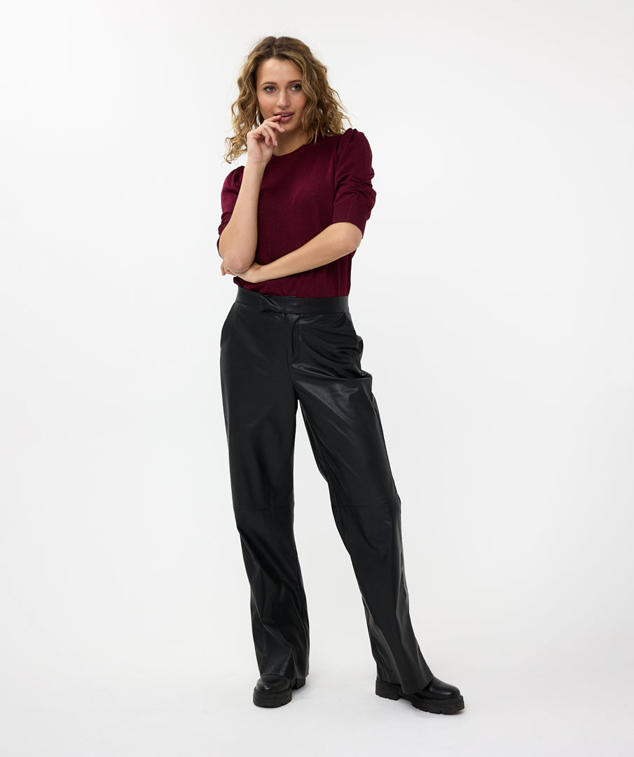 Vegan Leather Trousers by EsQualo Apparel EsQualo