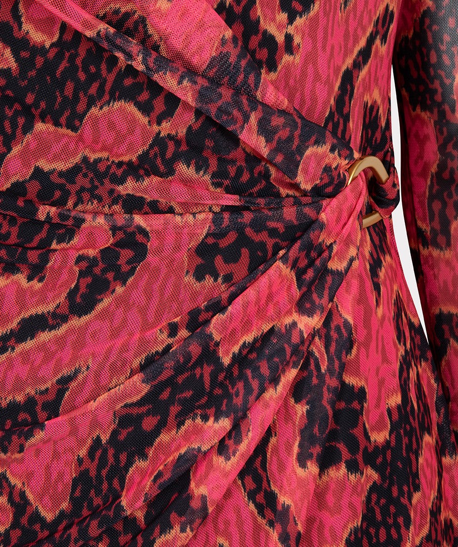 Dress Wrap Style Mesh by EsQualo Apparel EsQualo