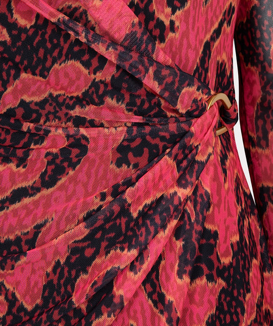 Dress Wrap Style Mesh by EsQualo Apparel EsQualo