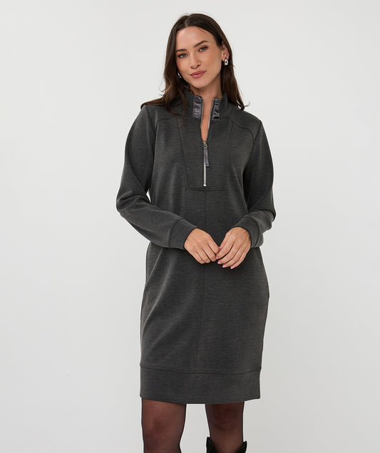 Modal Dress by EsQualo Dress EsQualo Gray