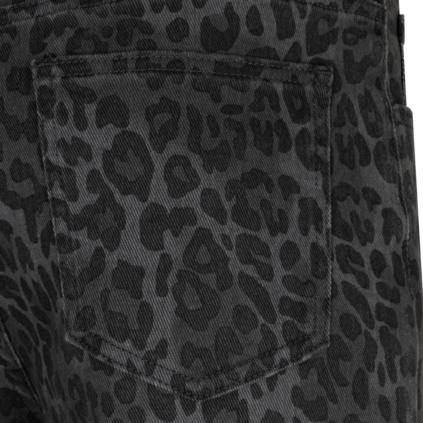 Leopard Denim Trousers by EsQualo in Print | Maison Khloe