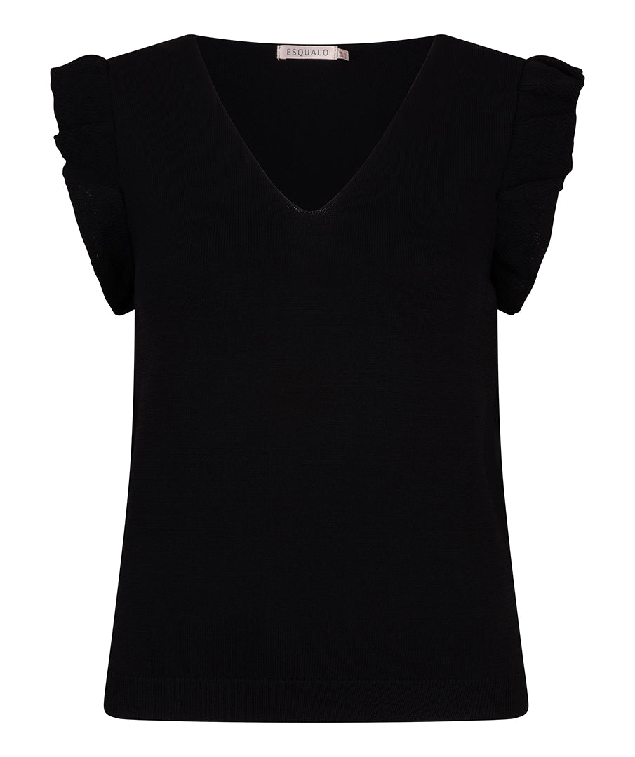 Ruffle Sleeve Shirt by EsQualo