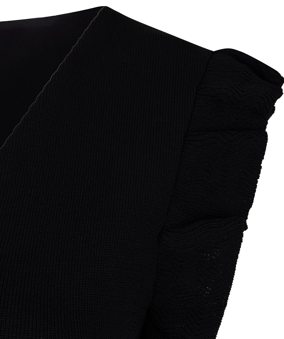 Ruffle Sleeve Shirt by EsQualo