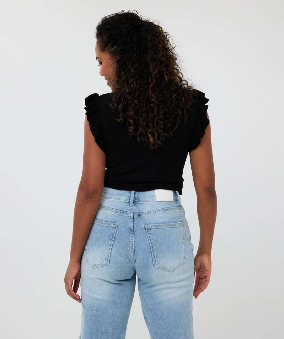 Ruffle Sleeve Shirt by EsQualo