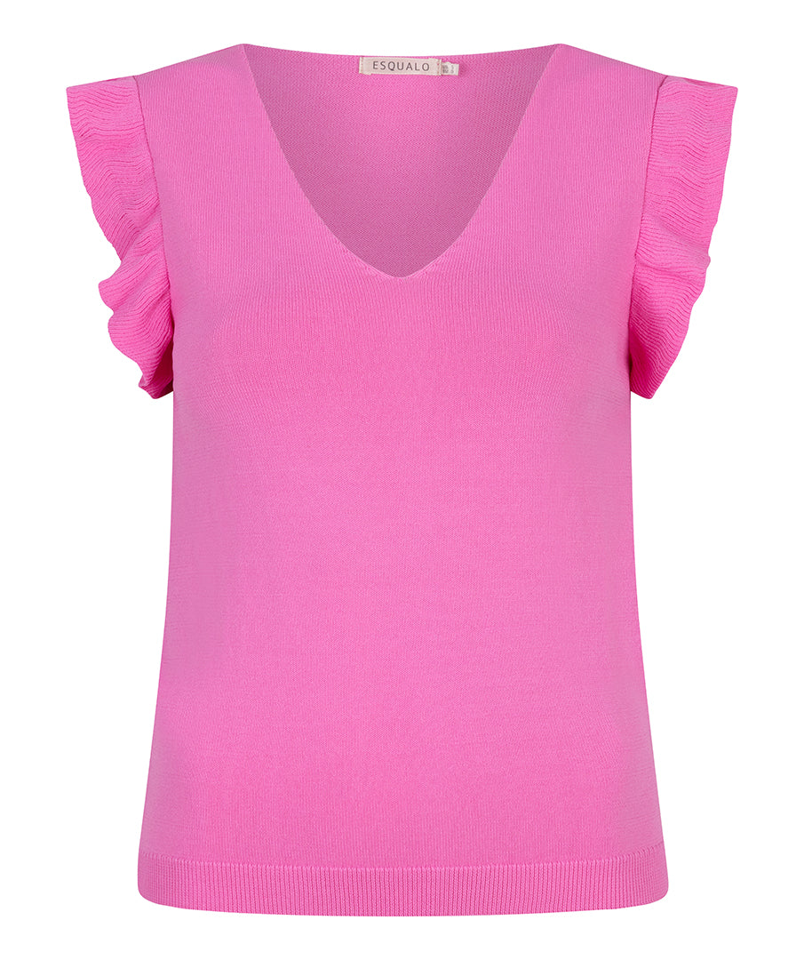 Ruffle Sleeve Shirt by EsQualo