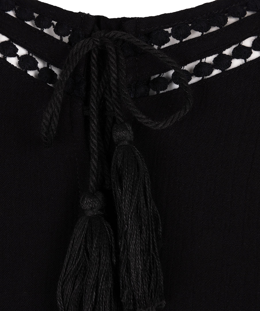 Crinkle Lace Tape Dress by EsQualo Dress EsQualo