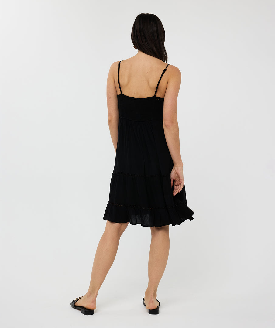 Crinkle Lace Tape Dress by EsQualo Dress EsQualo