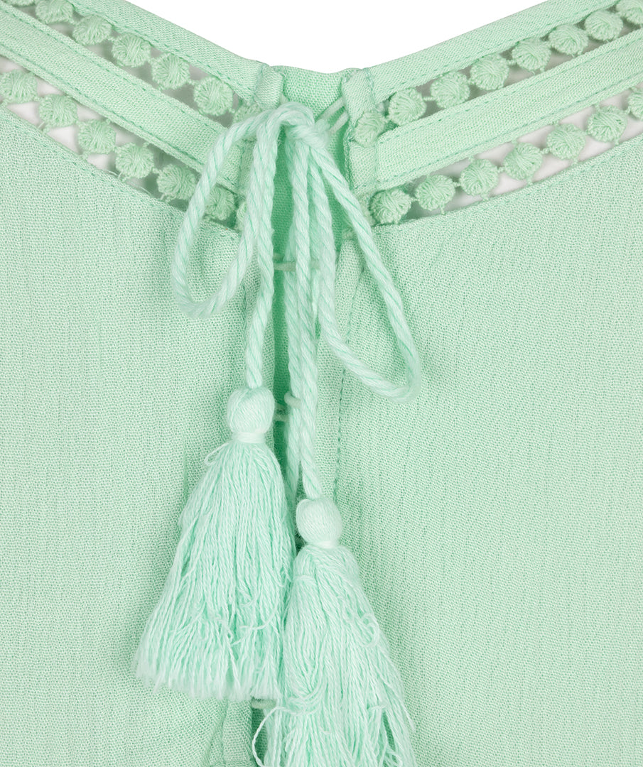 Crinkle Lace Tape Dress by EsQualo Dress EsQualo