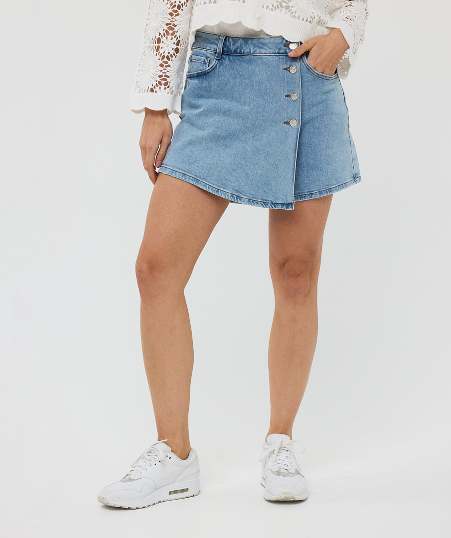 Denim Skort by EsQualo Shorts EsQualo