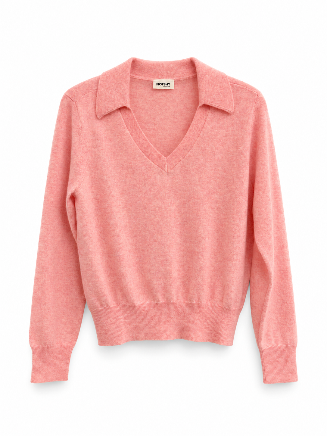 Long Sleeve V-neck Cashmere by NotShy