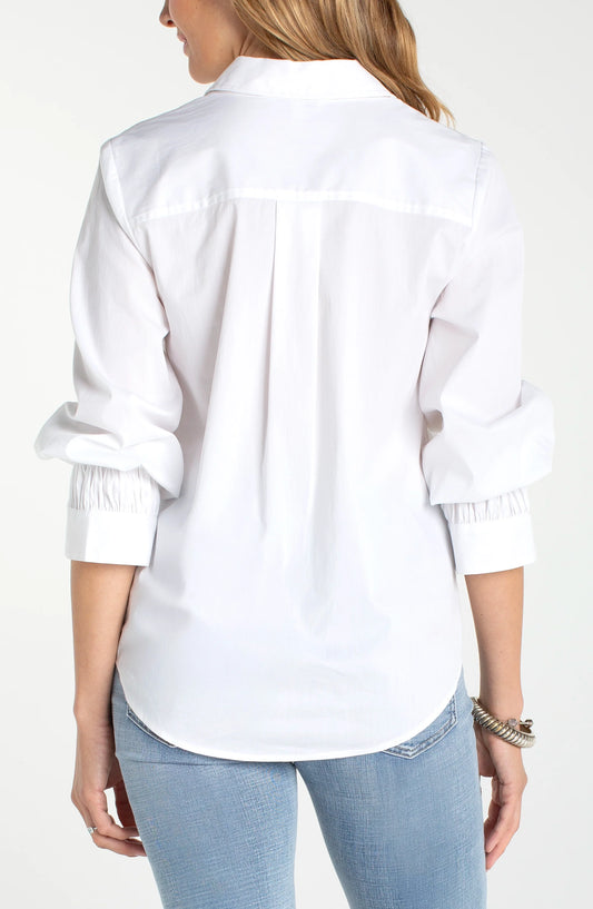 Gathered Sleeve Blouse by Liverpool Blouse Liverpool