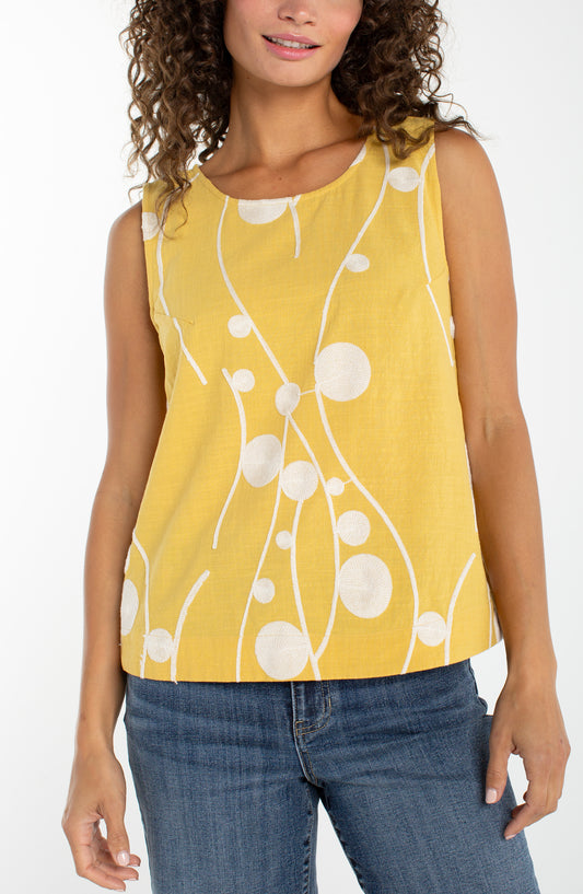 Sleeveless Button Back Top by Liverpool