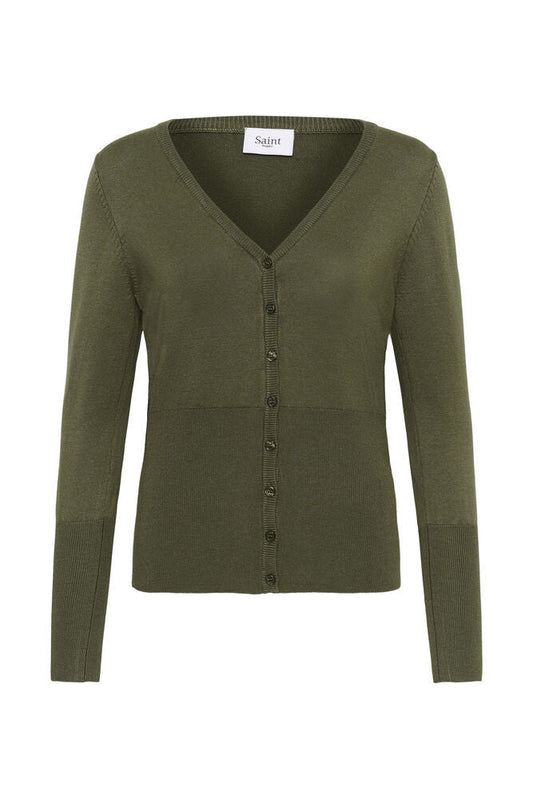Mila Cardigan in Four Leaf Clover Melange by Saint Tropez