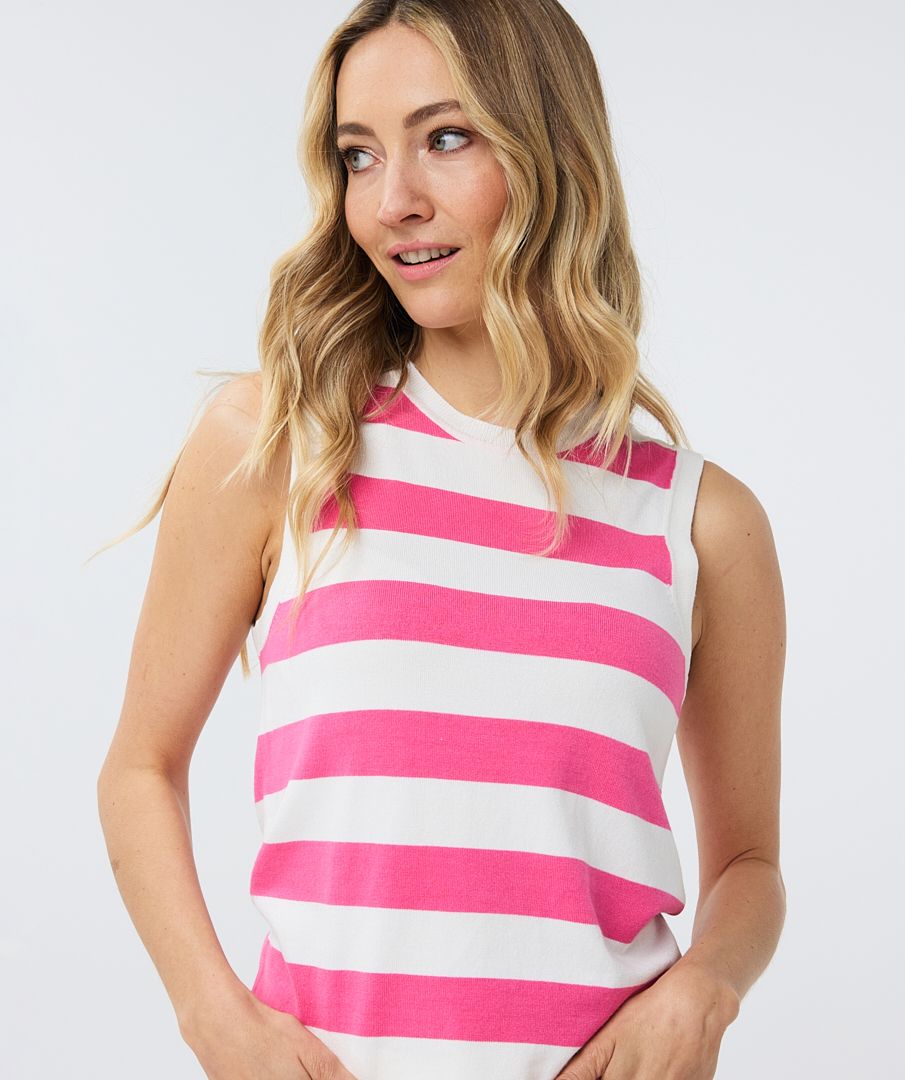 Stripe Knit Sleeveless by EsQualo - 75% Off!