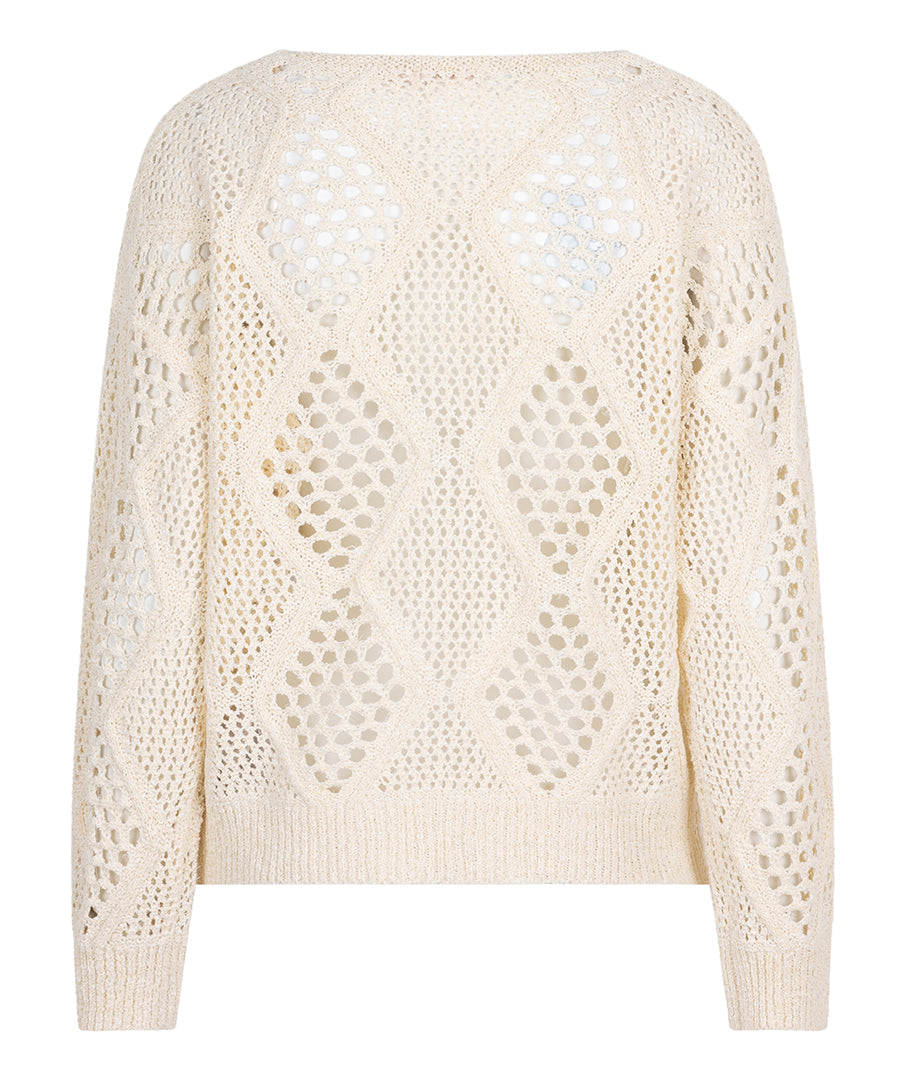 Open Knit Ajour Top by EsQualo Knitwear EsQualo