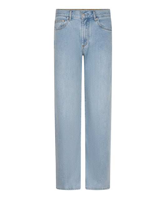 Wide Leg High Rise Jeans by EsQualo Jeans EsQualo Washed Blue