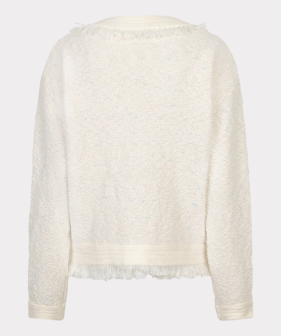 Cardigan with Fringe Detail by EsQualo Cardigans EsQualo