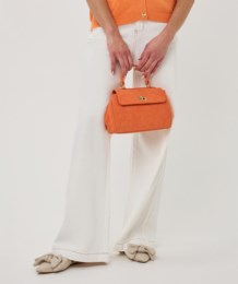 Crossbody Bag in Suedine by EsQualo Purse EsQualo