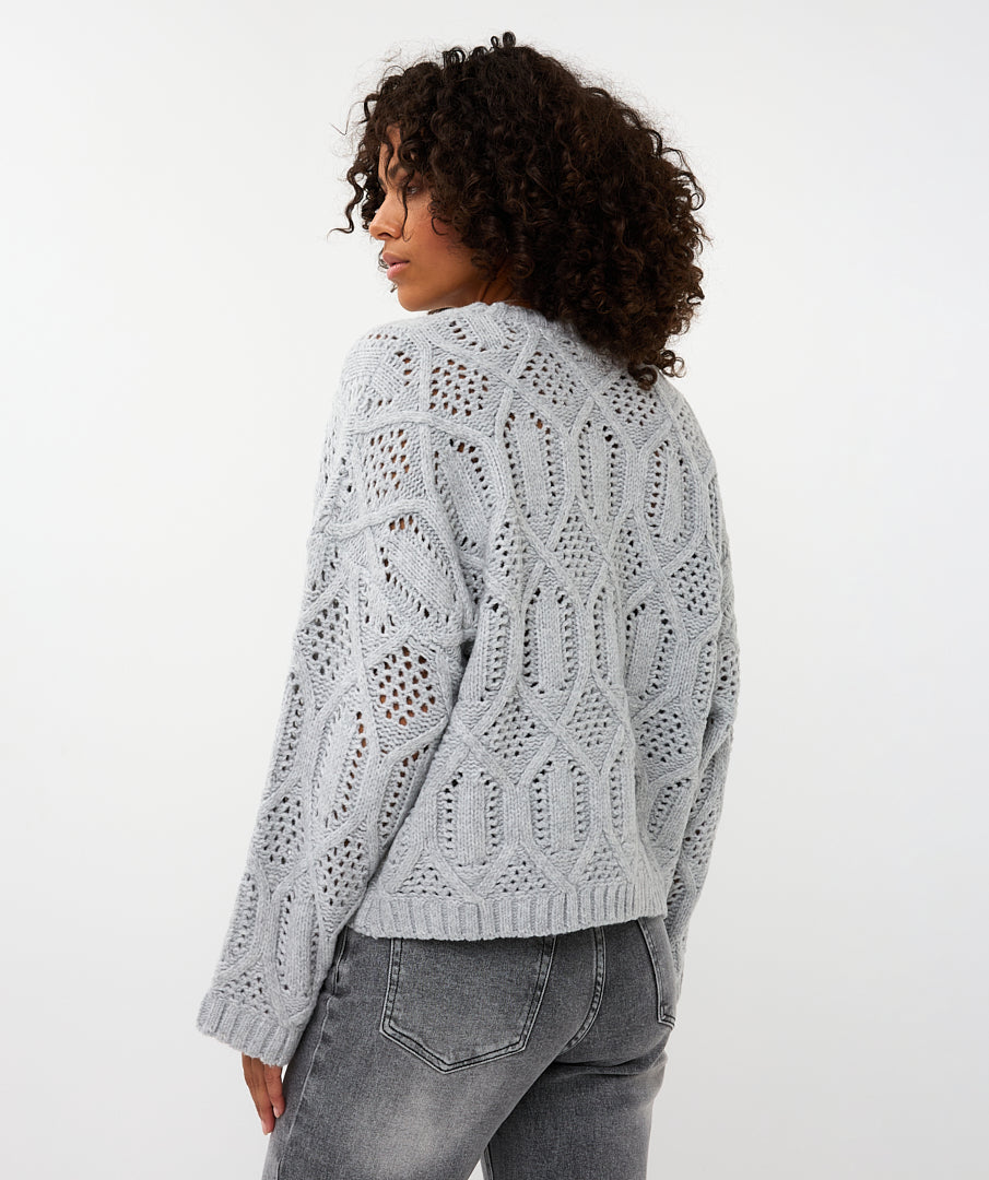 Boxy Cable Knit by EsQualo Knitwear EsQualo