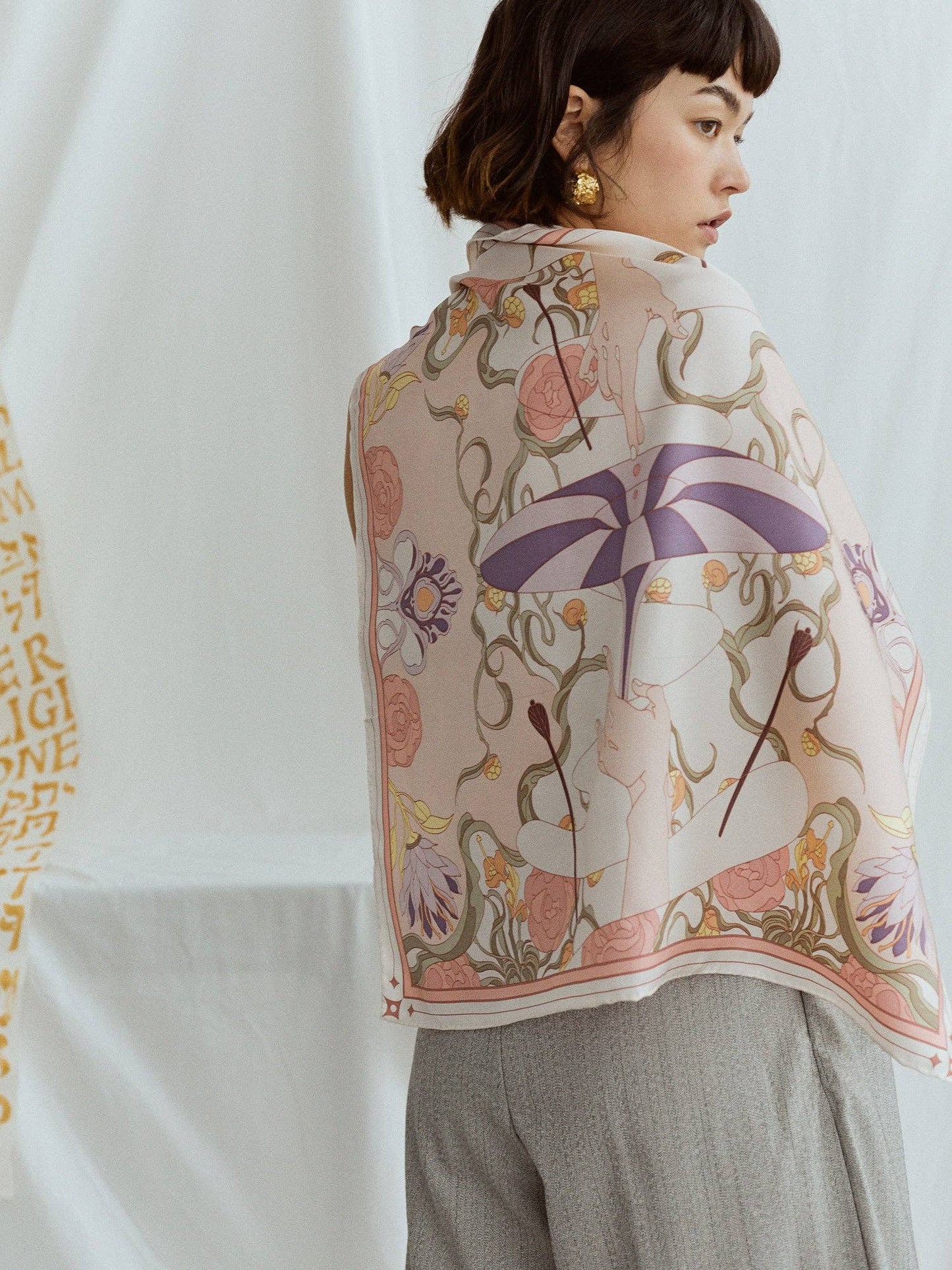 Bandana Silk Scarf by Lost Pattern NYC - "The Dreamer" Accessories Lost Pattern NYC