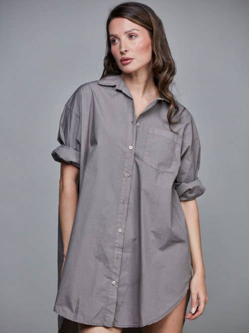 Boyfriend Cotton Shirt by Sixty Days Apparel SixtyDays Fango
