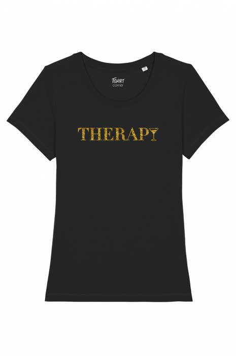 Women's T-shirt - Therapy Apparel Tshirt Corner Black