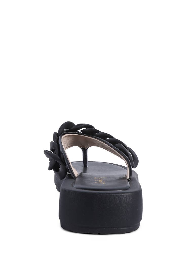 Link Chain Thong Flats by Rag Company Footwear Rag Company