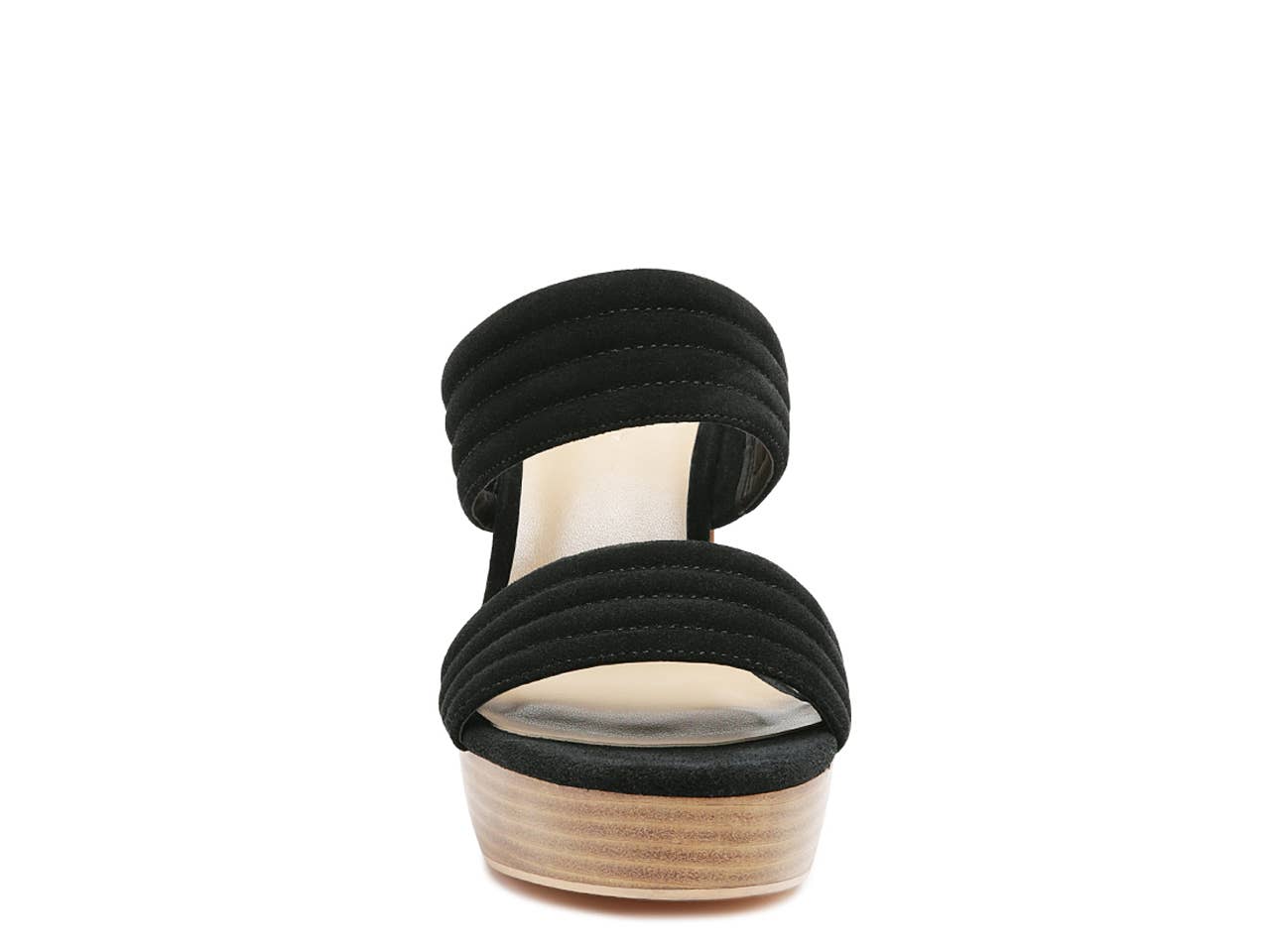 Slip-On Suede Block Heeled Sandal - 75% Off!