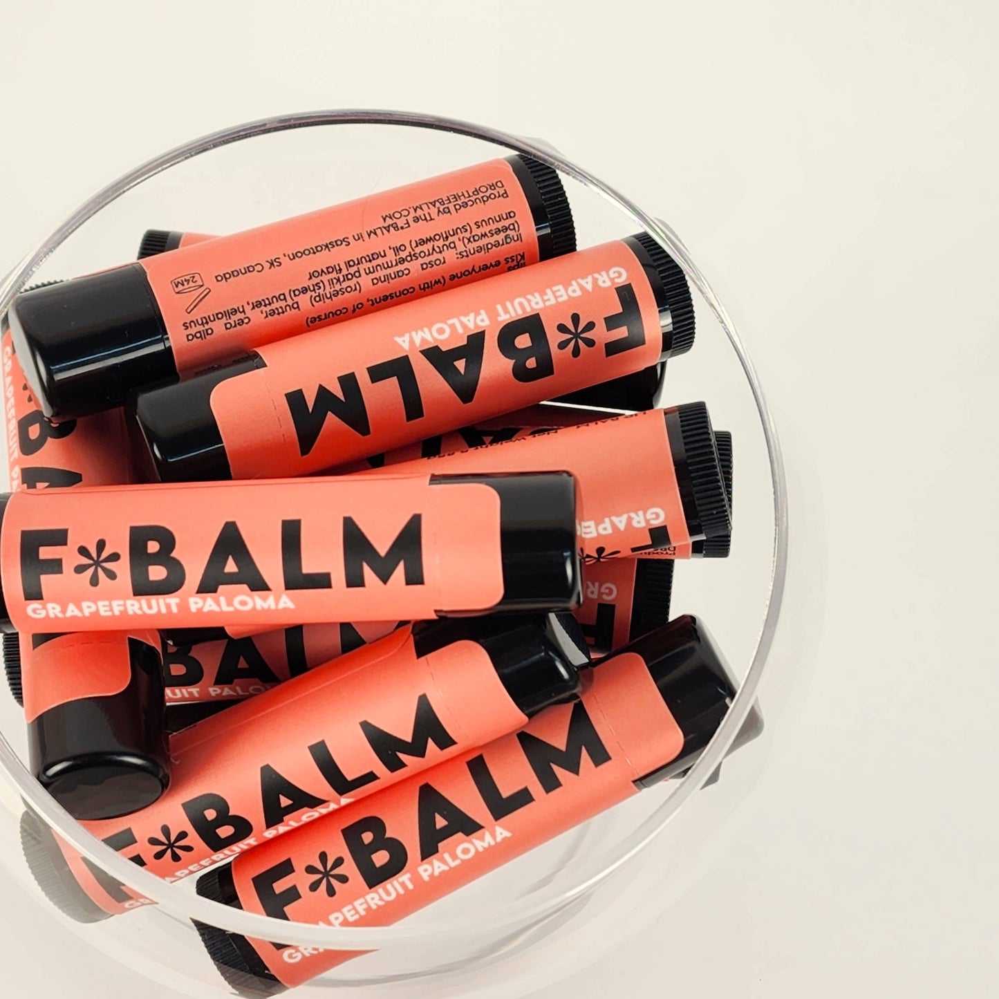 The F*Balm - COCKTAIL Grapefruit Paloma Moisturizing Flavoured Lip Balm