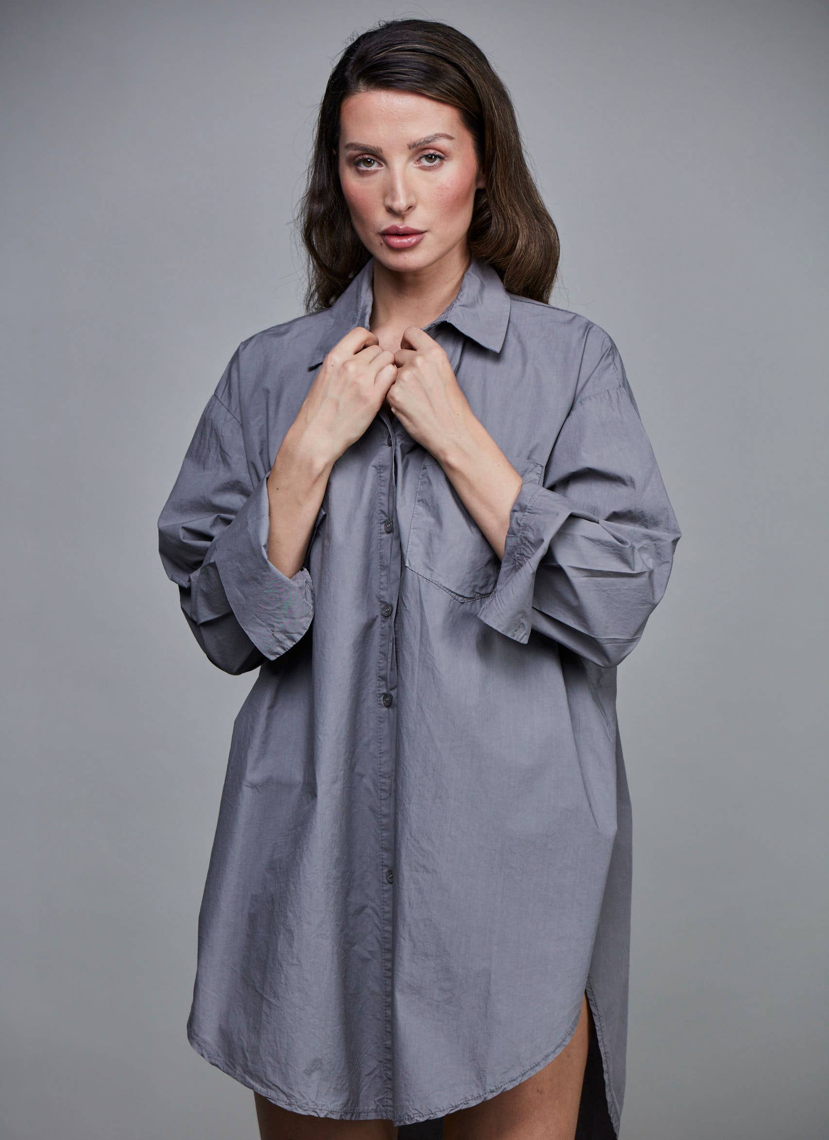 Boyfriend Cotton Shirt by Sixty Days Apparel SixtyDays