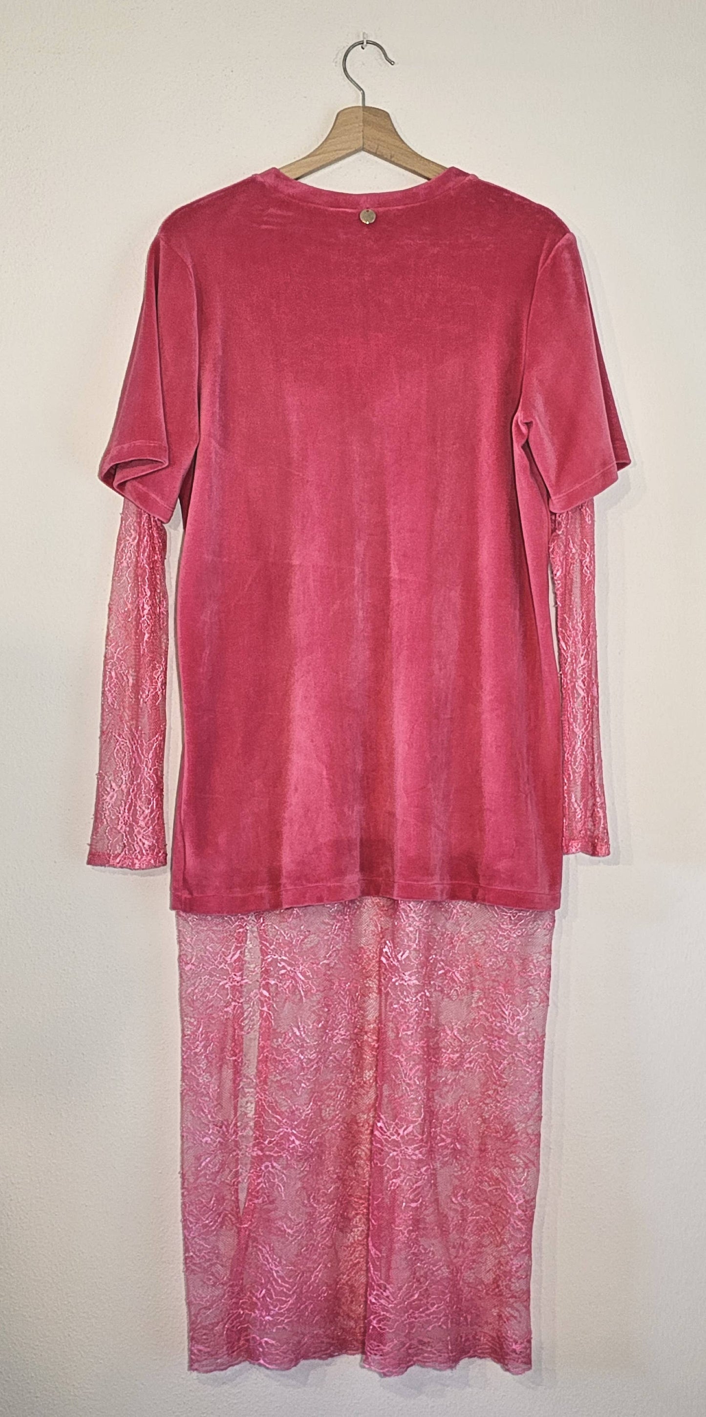 Chenille and Lace Dress by Cellofun Dress Cellofun