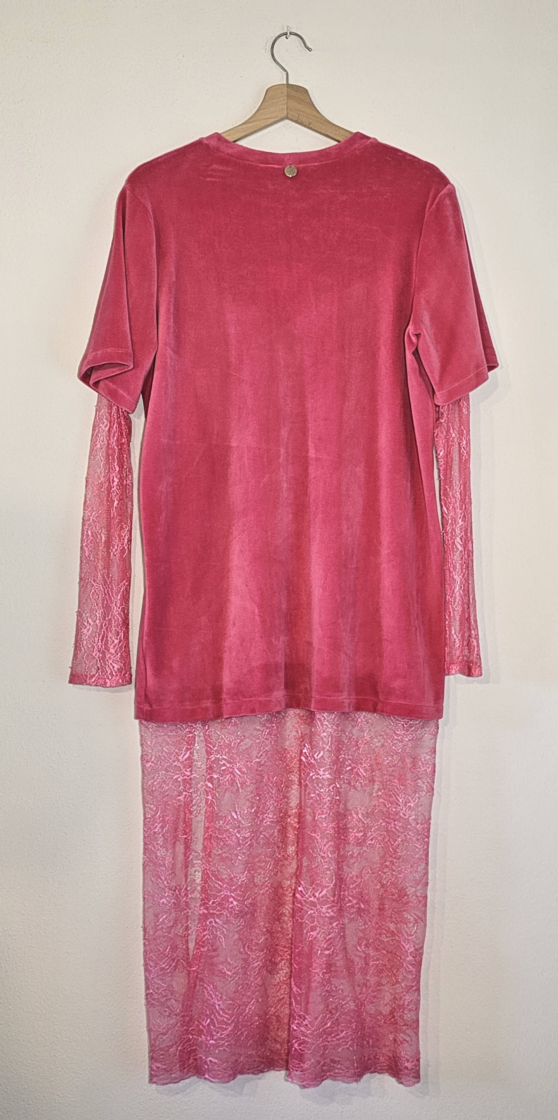 Chenille and Lace Dress by Cellofun Dress Cellofun