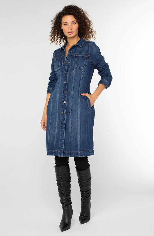 Longline Denim Jacket\Dress by Liverpool Dress Liverpool