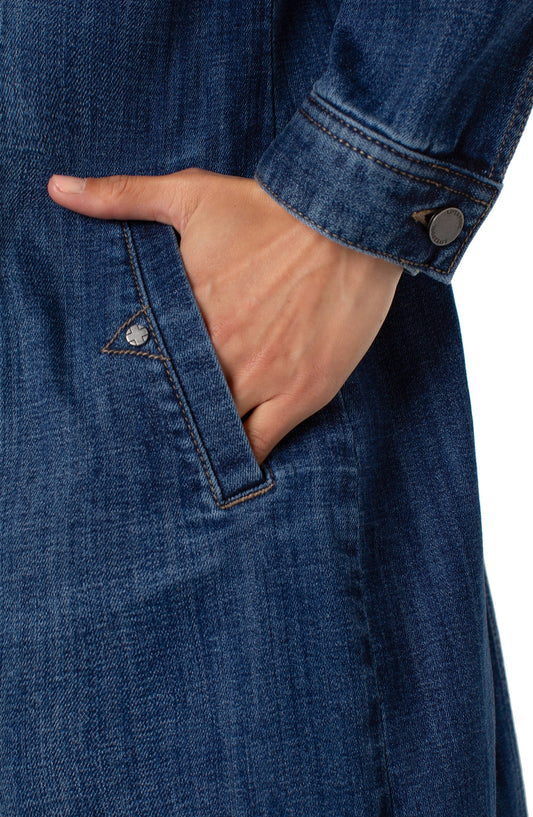 Longline Denim Jacket\Dress by Liverpool Dress Liverpool