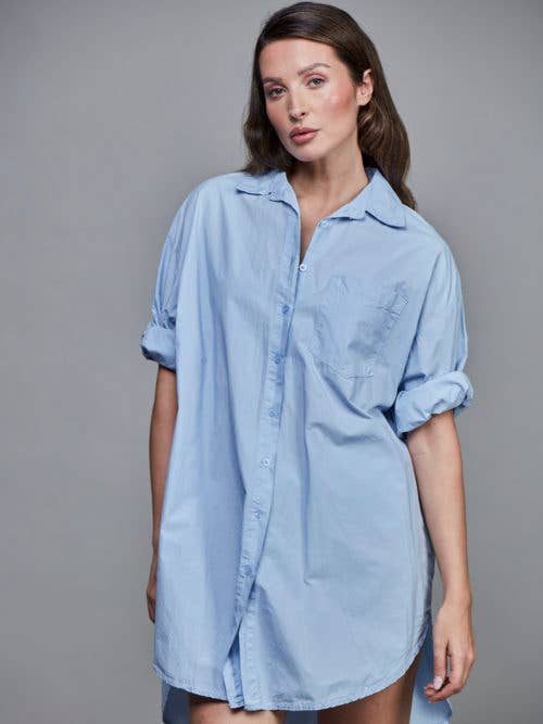 Boyfriend Cotton Shirt by Sixty Days Apparel SixtyDays