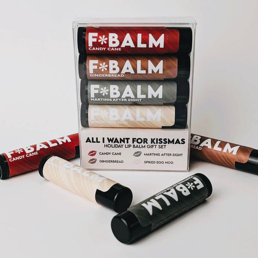 The F*Balm - All I Want For Kiss-Mas *HOLIDAY* Lip Balm Gift Set The F*Balm