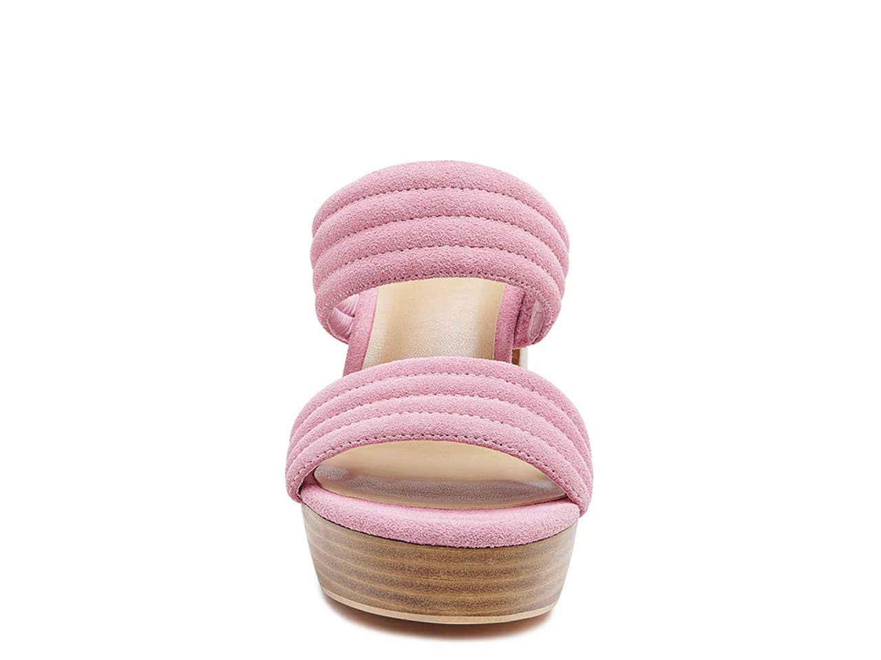 Slip-On Suede Block Heeled Sandal - 75% Off!