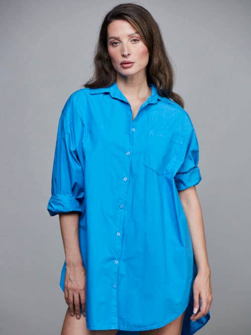 Boyfriend Cotton Shirt by Sixty Days Apparel SixtyDays