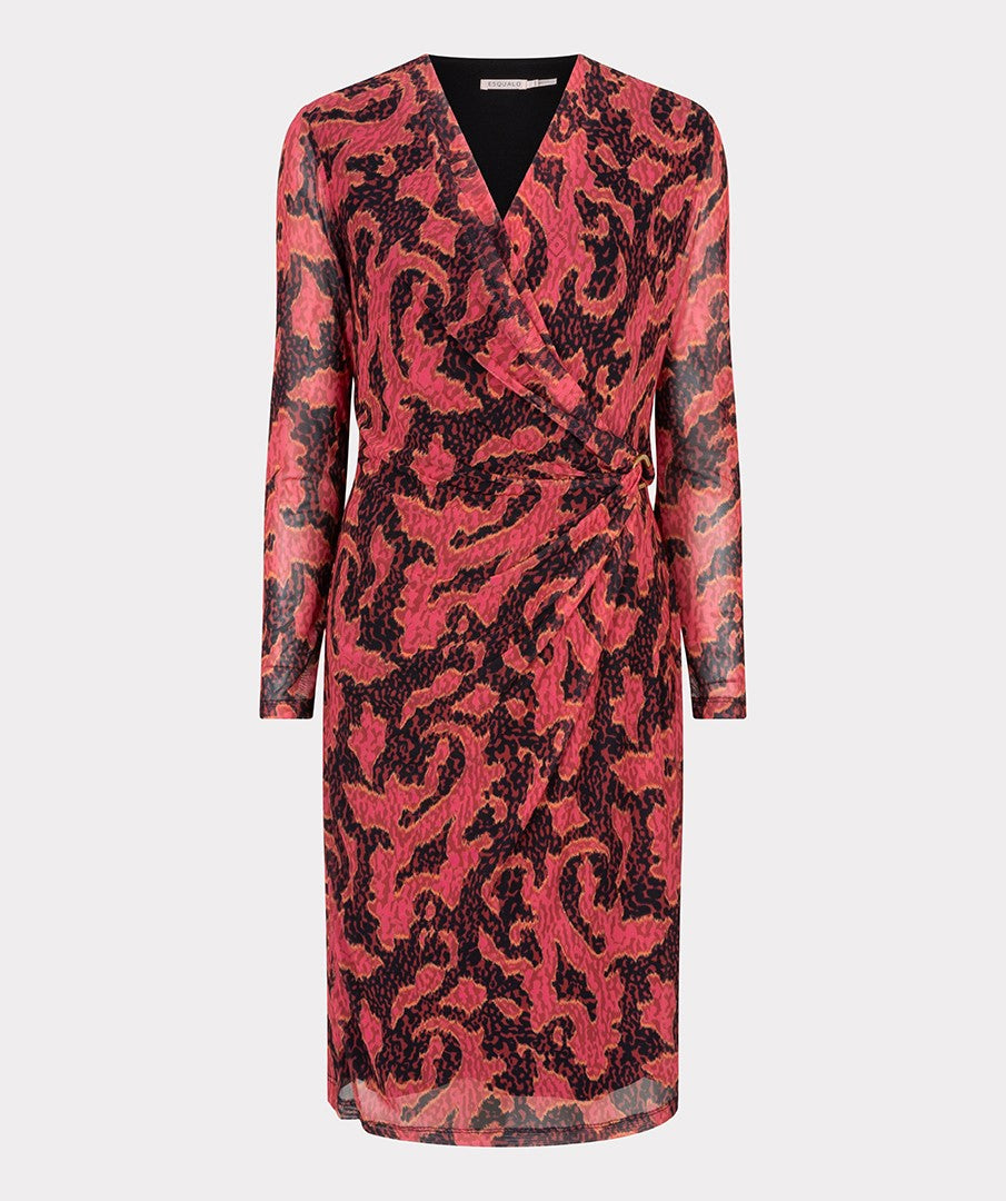 Dress Wrap Style Mesh by EsQualo Apparel EsQualo Multicolor