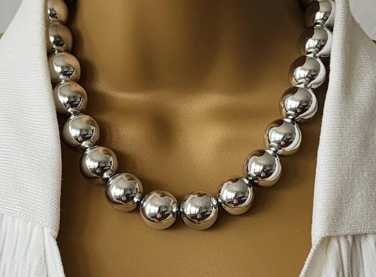 Ball Bead Necklace by Hoopla Style Necklace HoopLa Style