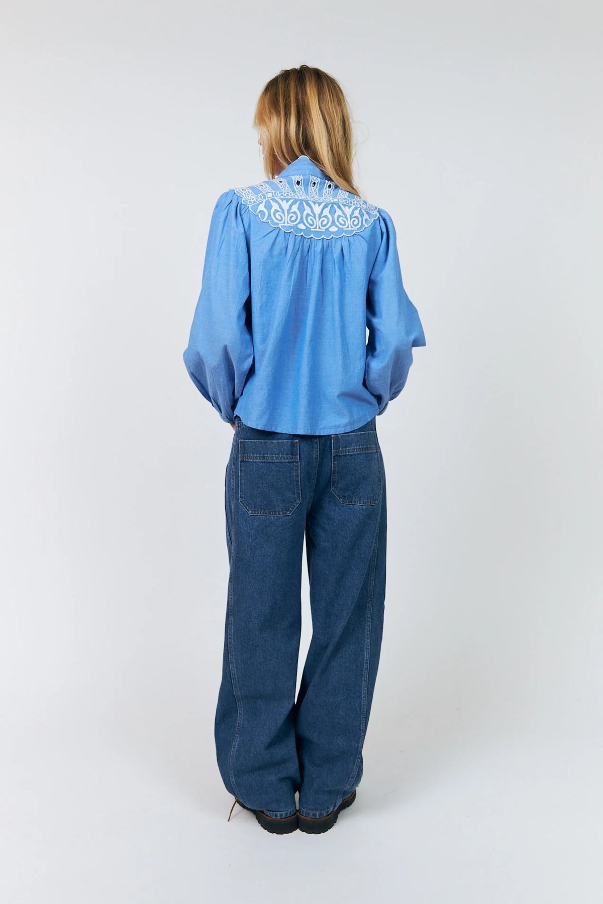 LiaLL Embroidered Shirt by Lolly's Laundry Tops LOLLYS LAUNDRY