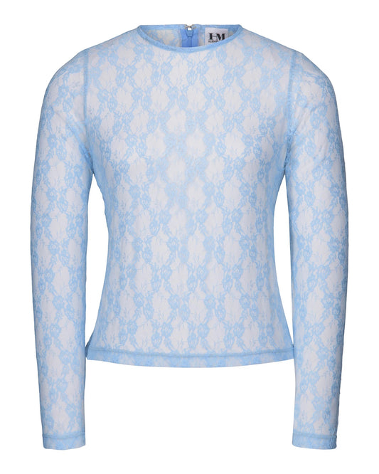 Lace Layering Top by Hilary MacMillan Tops Hilary MacMillan Blue