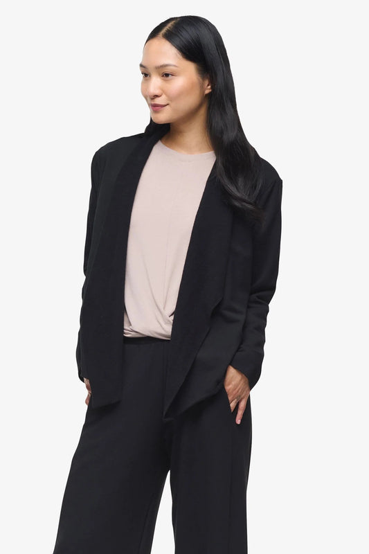Sloane Wrap Coat by Daub + Design Knits & Sweaters DAUB Black