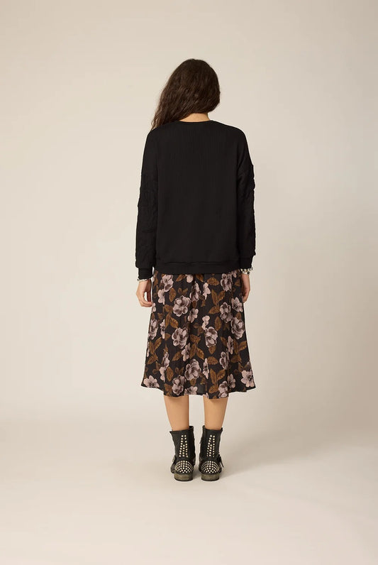 Flowers Textured Sweater by Chlo