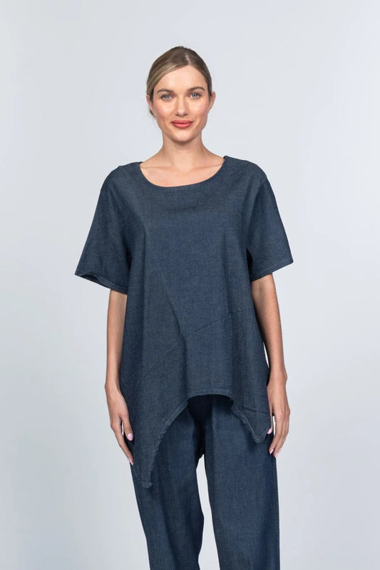 Summer Weight Denim Top by Paolo Tricot Tops & Blouses Paolo Tricot Jeans