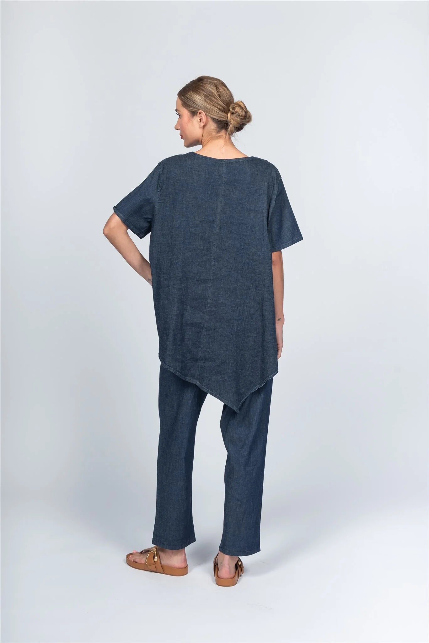 Summer Weight Denim Top by Paolo Tricot Tops & Blouses Paolo Tricot