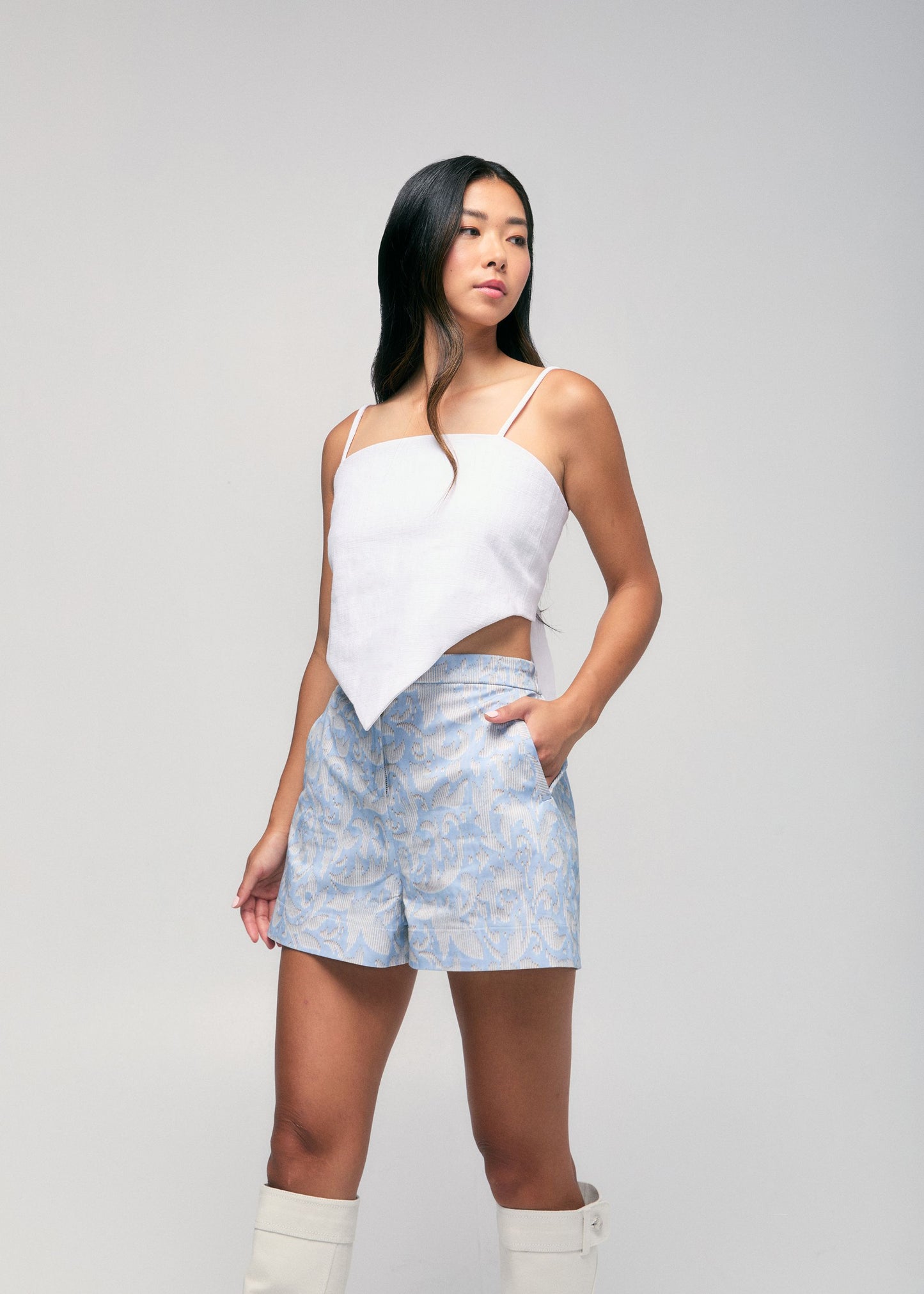 Twill Trouser Short by Hilary MacMillan