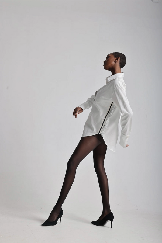 Valentine Poplin Blouse Blouse Lele de Baltzac White