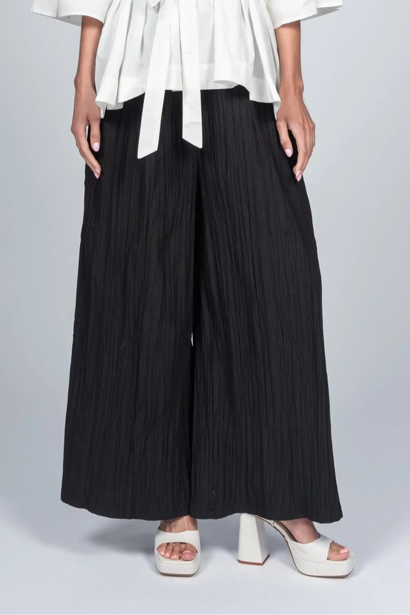 Wide Leg Pant by Paolo Tricot Casual Pant Paolo Tricot Black