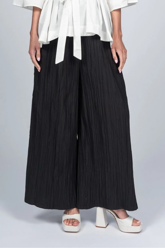 Wide Leg Pant by Paolo Tricot Casual Pant Paolo Tricot Black